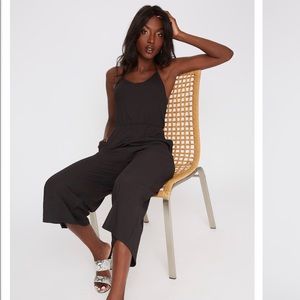 Halted ribbed jumpsuit